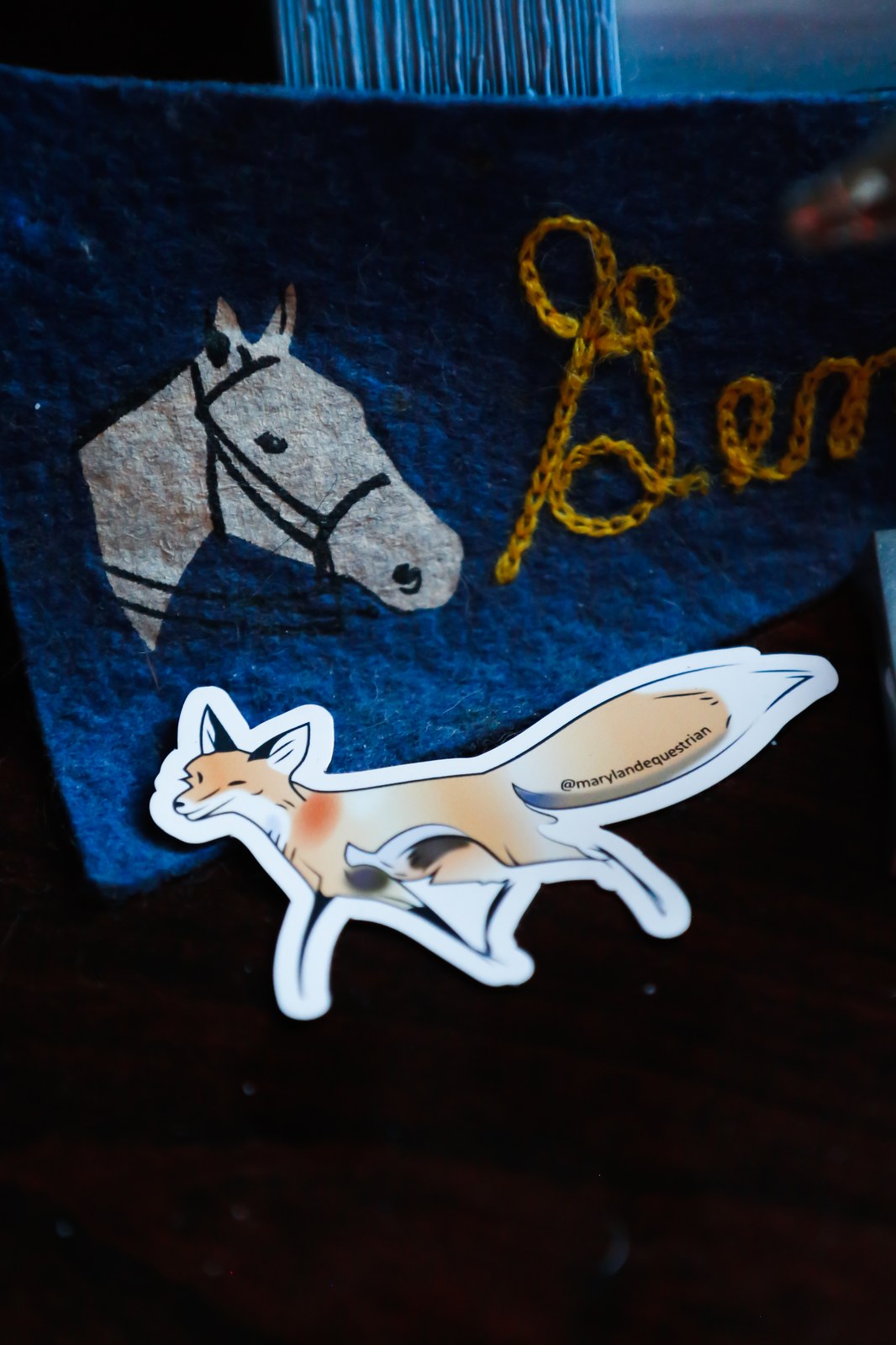 The Maryland Equestrian fox magnet