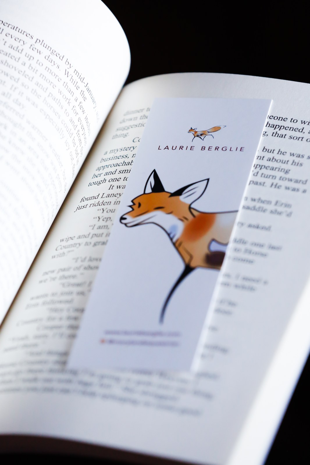 The Maryland Equestrian fox bookmark by Laurie Berglie